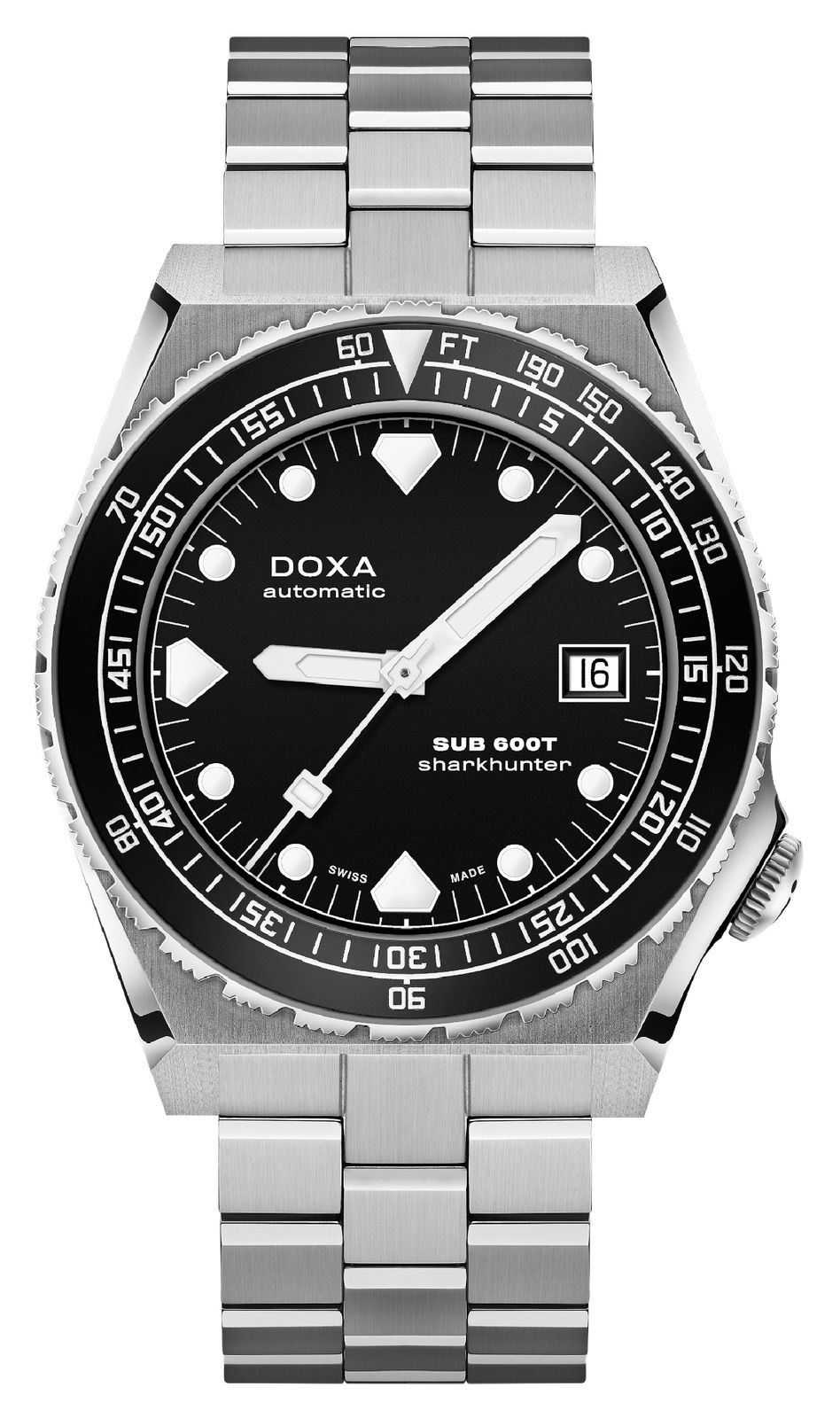DOXA 861.10.101B.10 SUB 600T Sharkhunter B&W (40mm) Black Watch