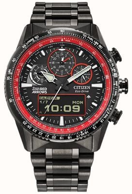 Citizen Red Arrows Limited Edition Promaster Skyhawk (43mm) Black Dial / Black PVD Stainless Steel Bracelet JV2007-52E