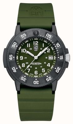 Luminox Original Navy SEAL (43mm) Green Dial / Green Rubber Strap XS.3013.EVO.S