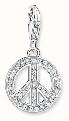 Thomas Sabo Sterling Silver Peace Charm Pendant 1880-051-14