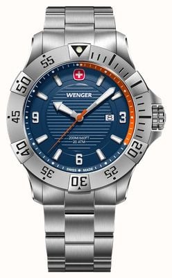 Wenger Seaforce Quartz (43mm) Blue Dial / Stainless Steel Bracelet 01.0641.141