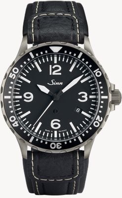 Sinn 857 Pilot Anti-Magnetic Black Chronissimo Strap Std Length 857.012 CHRONISSIMO