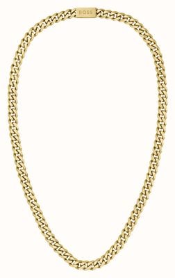 BOSS Jewellery Men's Necklace | Chains for Him | Gold IP Stainless Steel 1580402