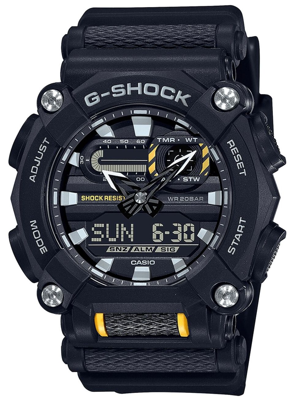 Casio GA-900-1AER G-SHOCK | Heavy Duty | World Time | Black Watch