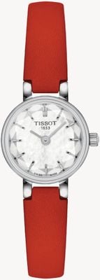 Tissot Women's Lovely | Crystal Dial | Red Leather Strap T1400091611100