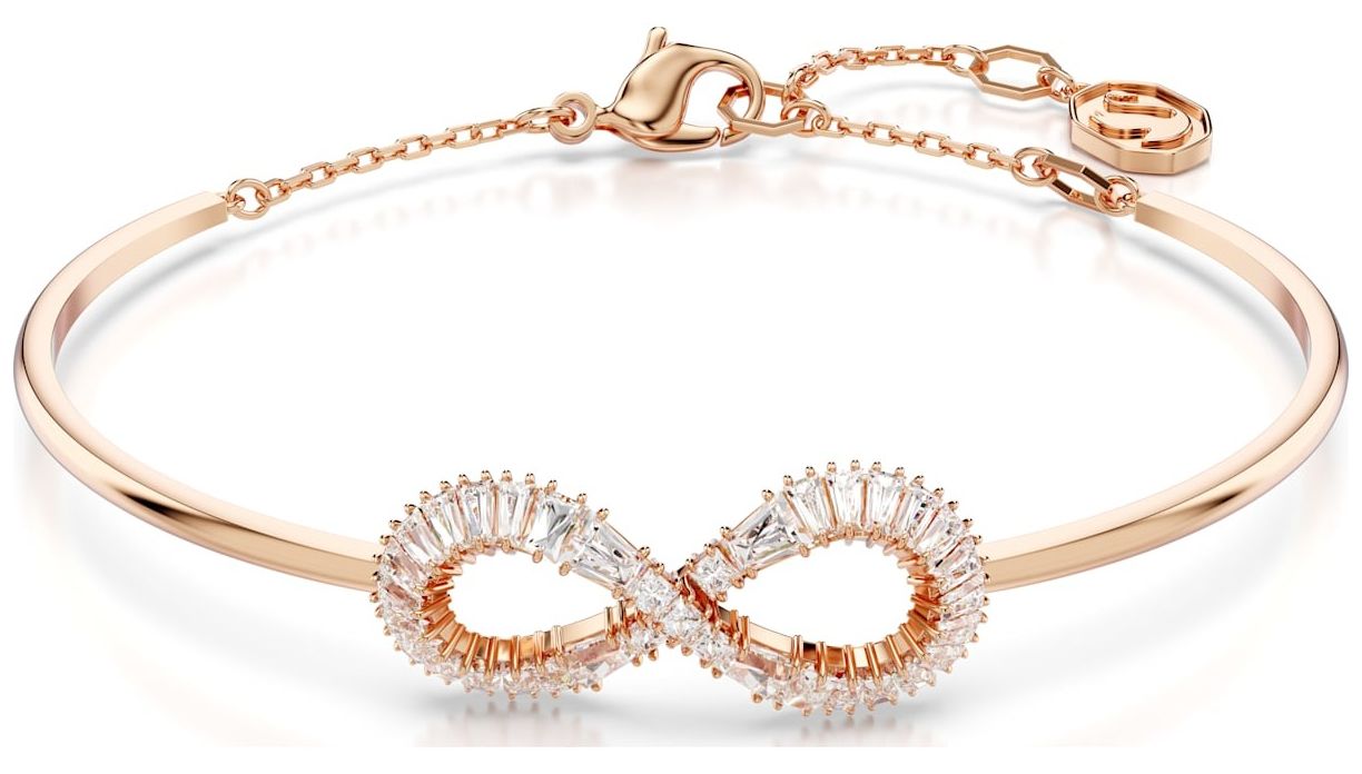 Swarovski 5679443 Hyperbola Bangle Infinity White Crystals Jewellery