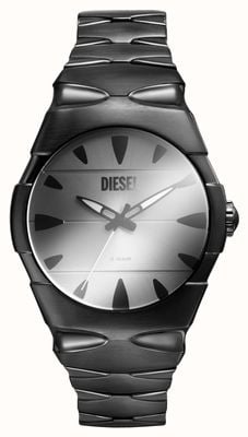 Diesel Men's D-SRUPTOR (42mm) Silver Dial / Black Stainless Steel Bracelet DZ2213