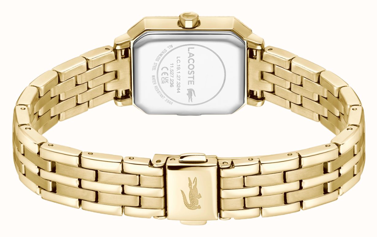 Lacoste Parisienne Quartz (22.8x27mm) Grey Sunray Dial / Gold PVD Stainless Steel Bracelet 2001441 - alternate view 3