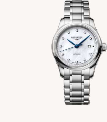 LONGINES Master Collection Automatic Diamonds (30mm) White Mother-of-Pearl Dial / Stainless Steel Bracelet L24494876