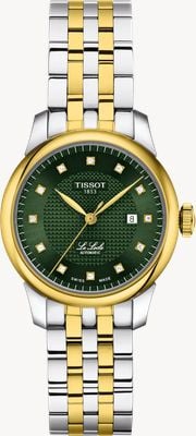 Tissot Le Locle Diamond Automatic (29mm) Green Dial / Two-Tone Stainless Steel Bracelet T0062072209601