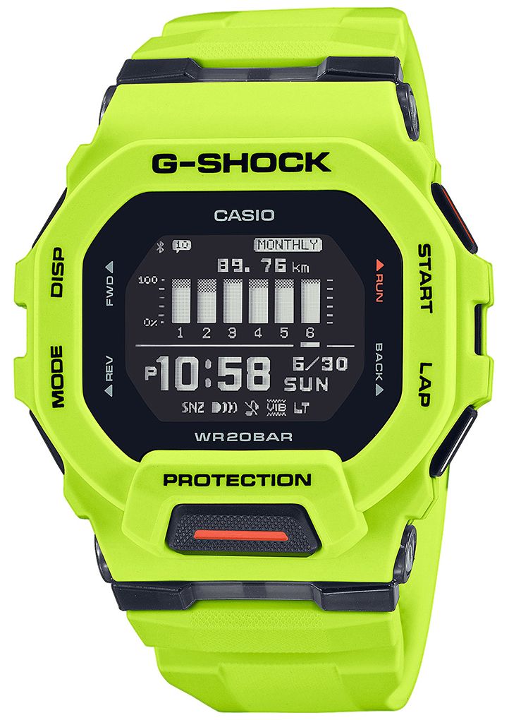 Casio GBD-200-9ER G-Shock G-Squad Digital Quartz Lime Green Watch