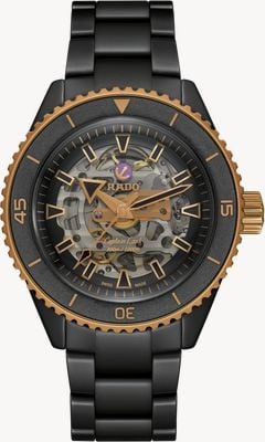 RADO Captain Cook High-Tech Ceramic Skeleton (43mm) Black Dial / Black High-Tech Ceramic Bracelet Watch R32192152