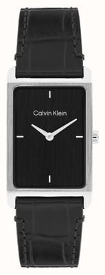Calvin Klein CK Dapper (24mm) Black Dial / Black Leather Strap 25200528