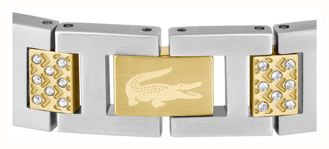 Lacoste Metropole Crystal & Two Tone Gold IP Stainless Steel Bracelet Watch 2040636 - alternate view 2