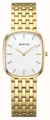 Bering Classic Quartz (26mm) White Dial / Gold PVD Stainless Steel Bracelet 12526-734