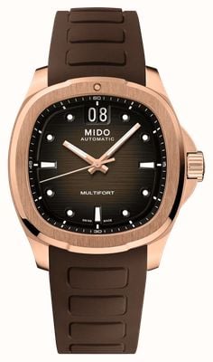 Mido Multifort TV Big Date Automatic (40mm) Brown Gradient Dial / Brown Rubber Strap M0495263729100