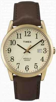 Timex Easy Reader INDIGLO (38mm) Cream Dial / Brown Leather Strap TW2P75800