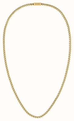 BOSS Jewellery Chain For Him Gold IP Necklace 1580173