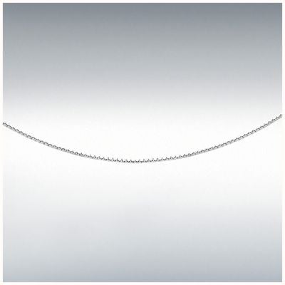 IBB 9ct White Gold 10 Mirror Box Chain 41cm/16" 5.16.1883