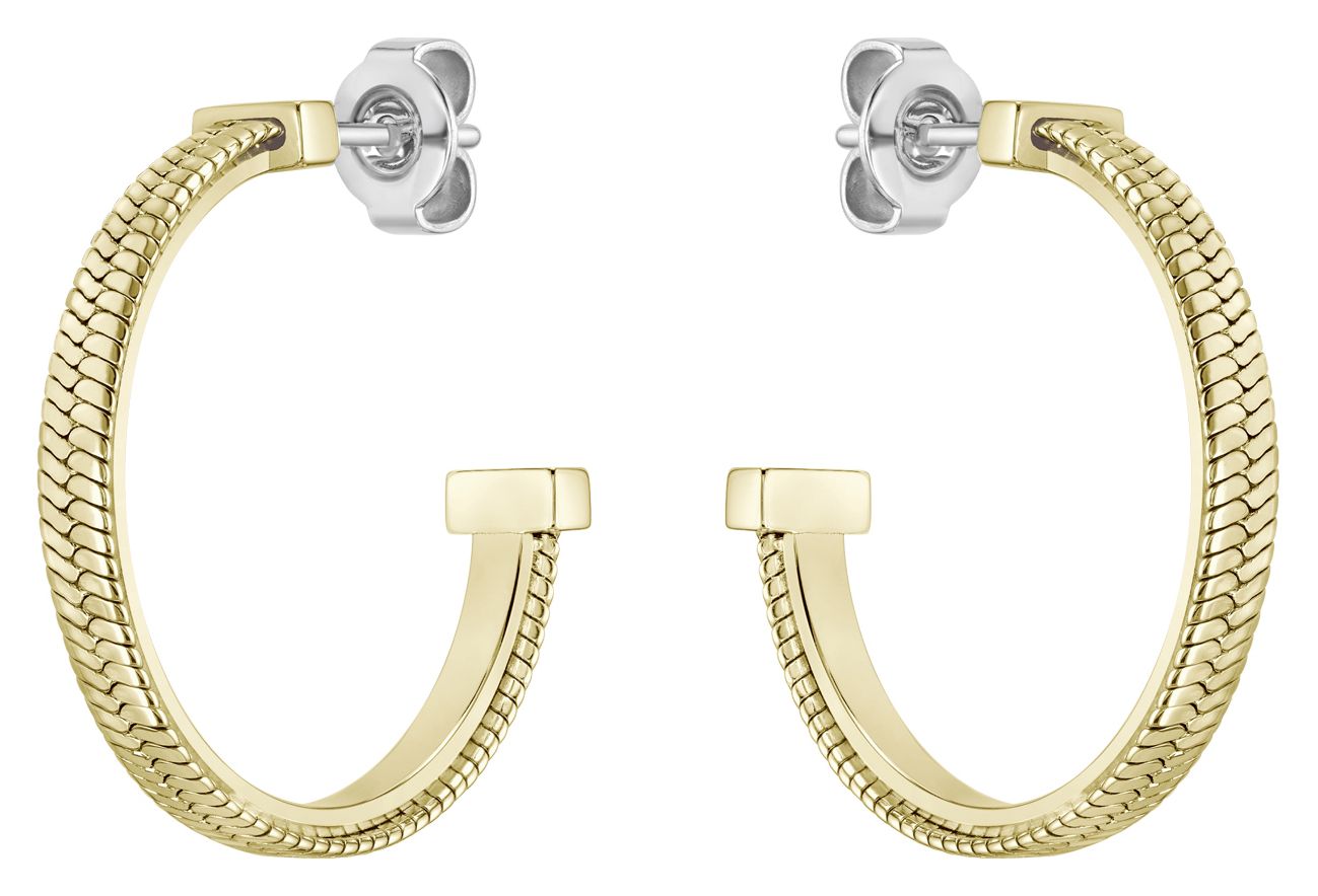 BOSS Jewellery 1580483 Zia Gold Tone IP Stainless Steel Hoop