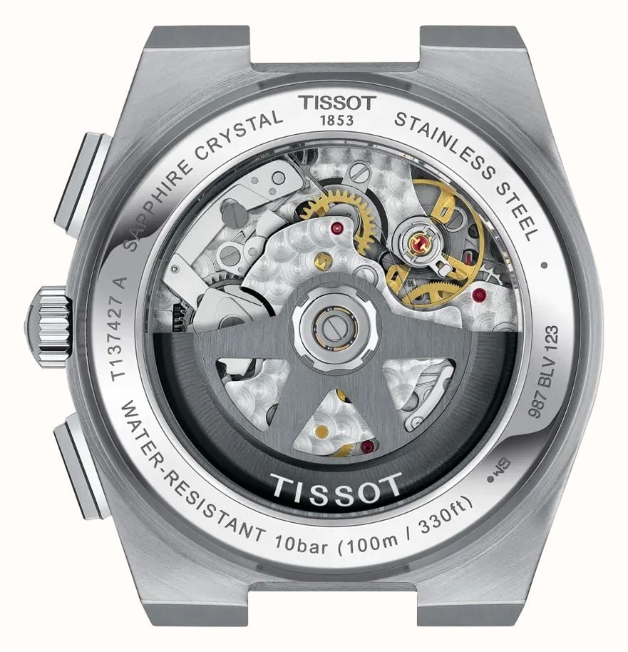 Tissot PRX Automatic Chronograph (42mm) Blue Gradient Dial / Stainless Steel Bracelet T1374271104101 - alternate view 3