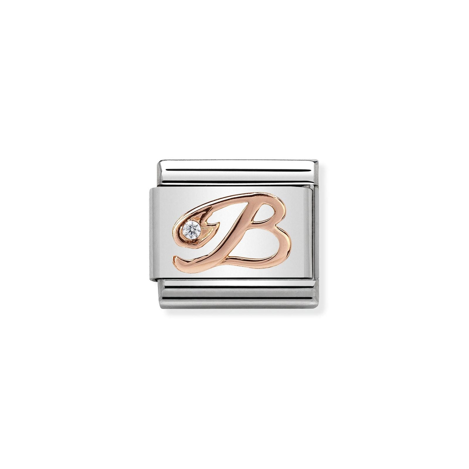 Nomination 430310/02 Composable Classic LETTERS Steel Zircon Jewellery