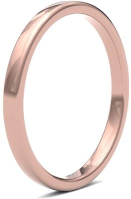 James Moore Wedding Rings | 9ct Rose Gold | 2mm | Medium | Soft Court | AG_2LMS-9R