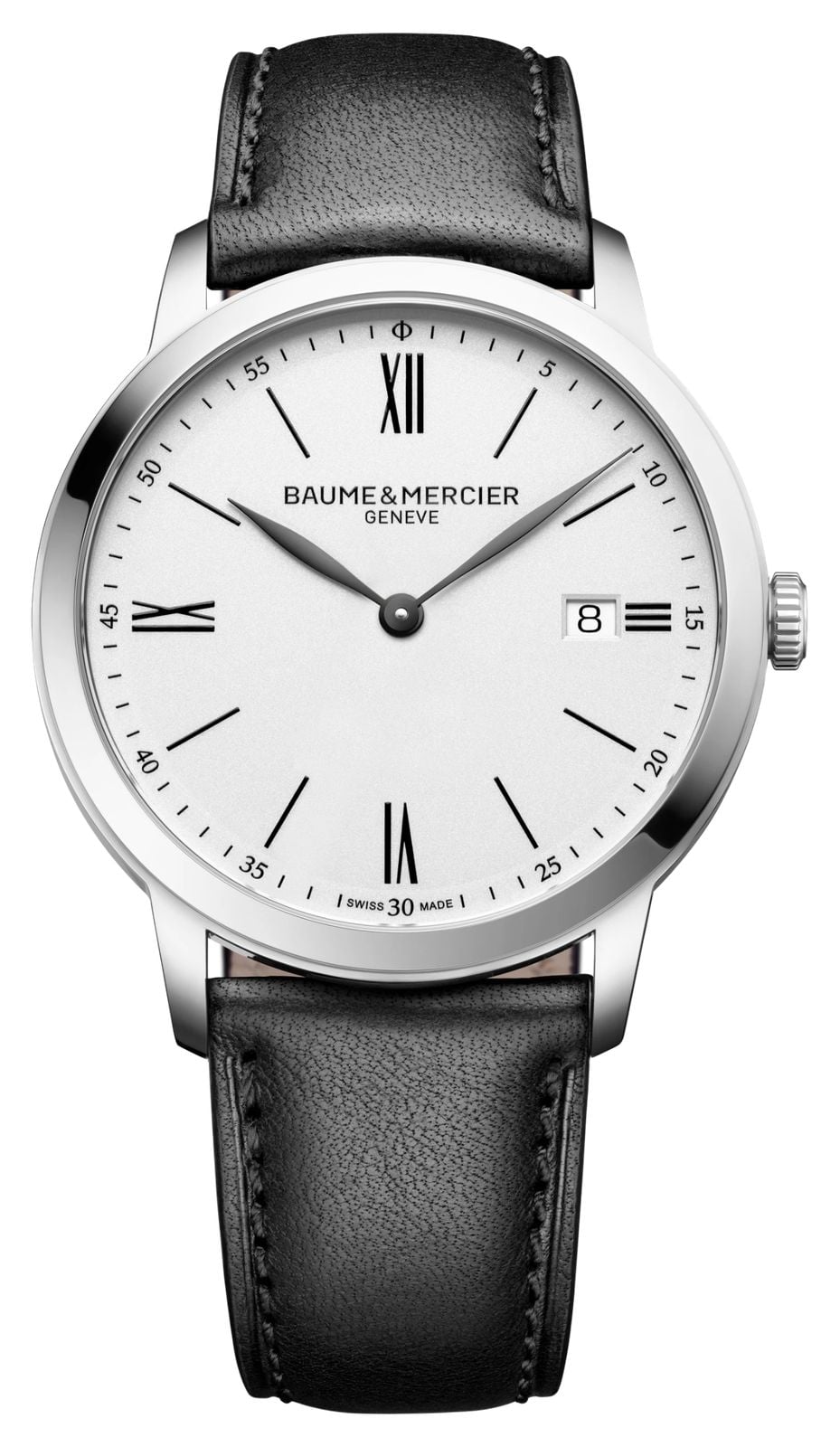 Baume & Mercier 10884 Classima Quartz (40mm) White Opaline Watch
