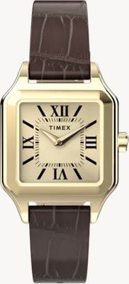 Timex Addison 23mm Leather Strap Stainless steel TW2Y90700