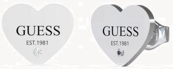Guess Ladies Stainless Steel Heart Party Stud Earrings UBE02177JWRHT/U