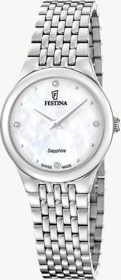 Festina Swiss Made Grace Quartz (29mm) Mother-of-Pearl Dial / Stainless Steel Bracelet F20096/1