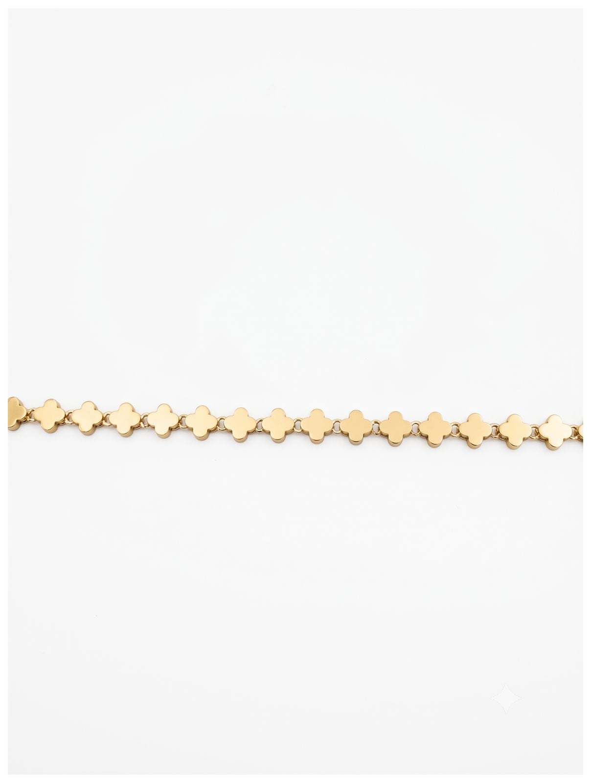 James Moore & Co J77833 9ct Gold Plain Clover Bracelet Jewellery