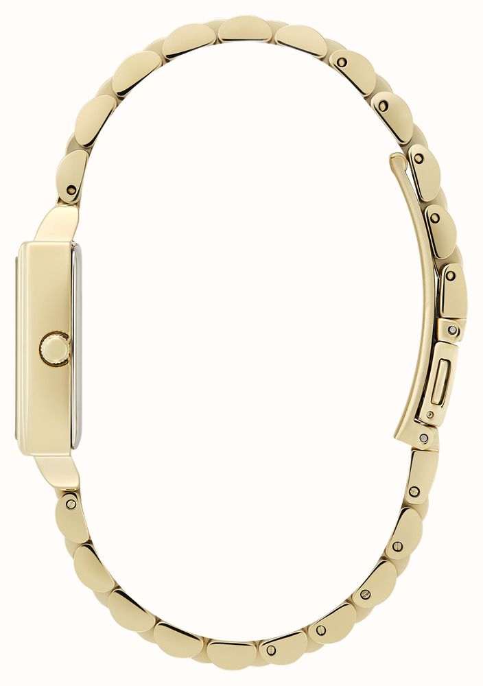 Olivia Burton Townhouse 21mm Rectangle White & Gold Bracelet 24000013 - alternate view 3