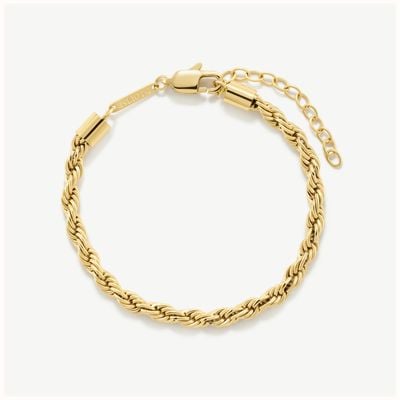 D.LOUISE Gold Tone Delicate Rope Bracelet GB-002