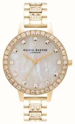 Olivia Burton Treasure Demi Dial Gold Bracelet Watch OB16MOP33