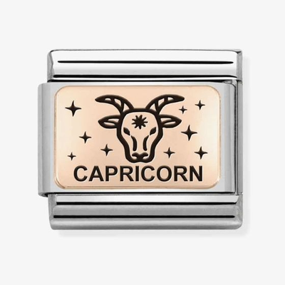 Nomination Classic Capricorn 9ct Rose Gold Charm 430112/10