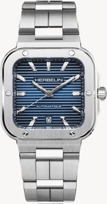 Herbelin Cap Camarat Square Automatic (39mm) Blue Dial / Stainless Steel 1646B15