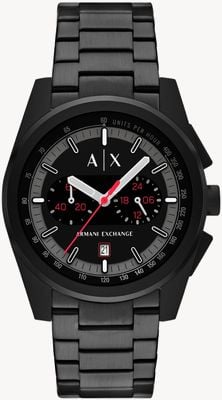 Armani Exchange Men's Quartz Chronograph (42mm) Black Dial / Black Stainless Steel Bracelet AX2864