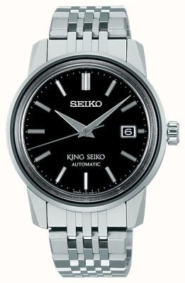 Seiko King Seiko ‘Cool-Black’ KSK 6L (38.6mm) Black Dial / Stainless Steel Bracelet SJE091J1