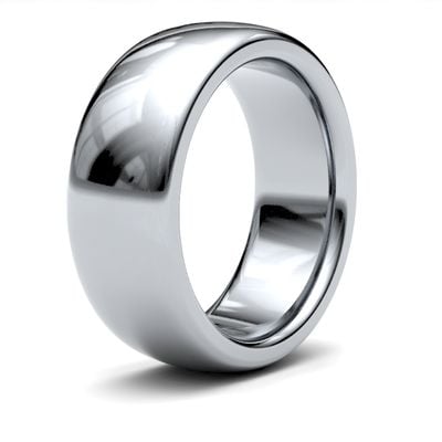 James Moore Wedding Rings | Platinum | 8mm | ExtraHeavy | Premium Court | AG_8LZP-PT