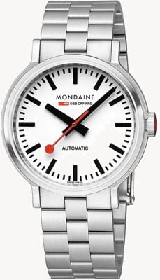Mondaine SBB The Original Automatic (41mm) White Dial / Stainless Steel Bracelet MST.4161B.SJ