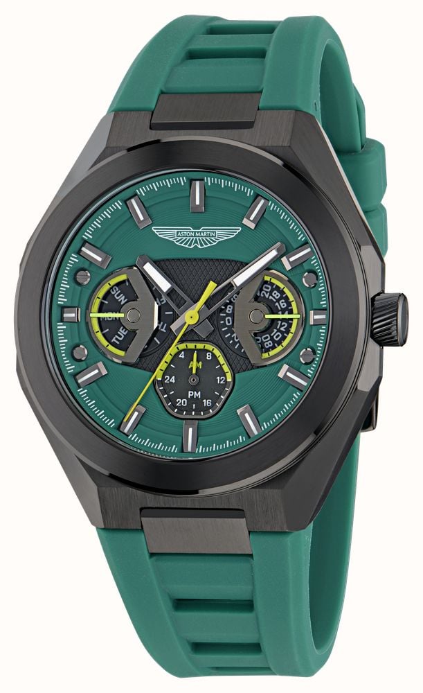 Aston Martin Thrill TKS W Quartz Multifunction (42mm) Podium Green Dial / Podium Green Silicone Strap MTRI1F503 - alternate view 2