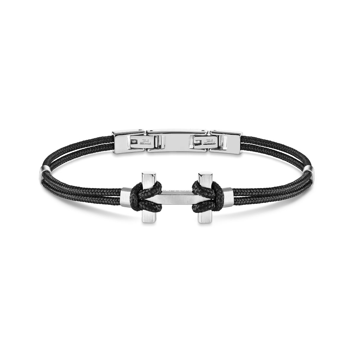 Herbelin BH20ABNR L Amarrage Bracelet - Black Nylon And Jewellery