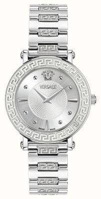 Versace Women's GRECA SPHERE (35mm) Silver Dial / Stainless Steel Bracelet VE9C00324