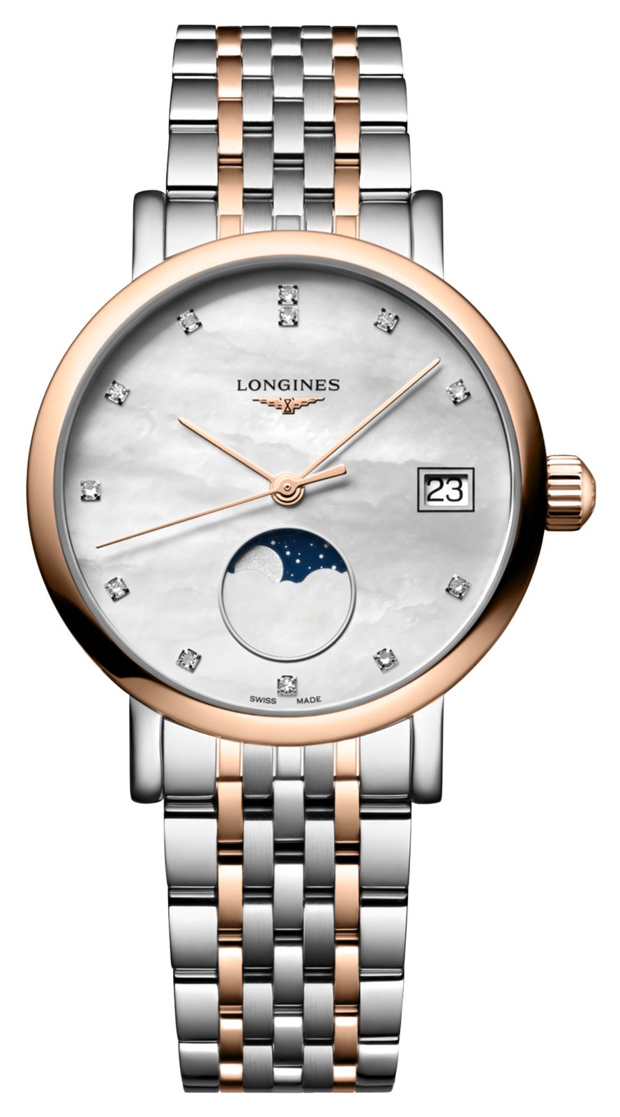 LONGINES L43305877 Elegant Collection Moonphase Quartz (30mm Watch