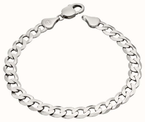 Fred Bennett Fred Bennett Heavyweight Diamond Cut Curb Chain Bracelet B5324