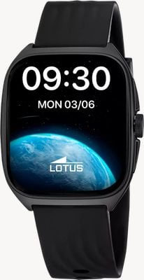 Lotus SmarTime Ondas 2 2nd Gen Smartwatch (41mm) Digital Display / Black Rubber Strap 50212/1
