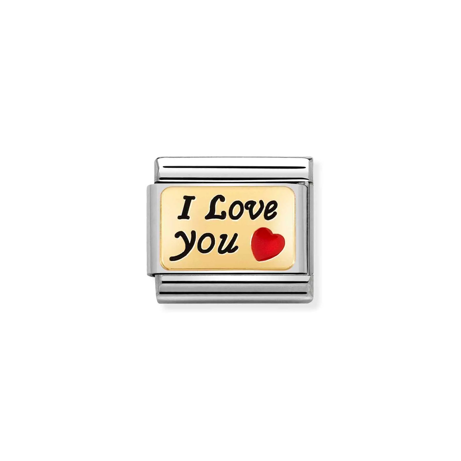 Nomination 030284/55 Classic I Love You 18ct Gold & Steel Jewellery