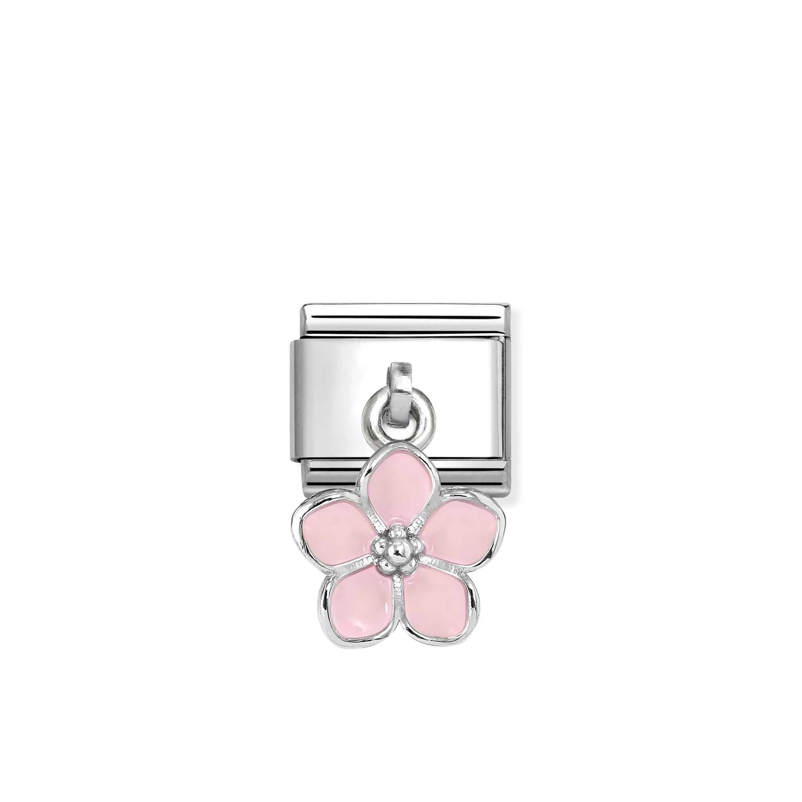 Nomination 331805/23 Classic - Pink Enamel Flower Charm Jewellery