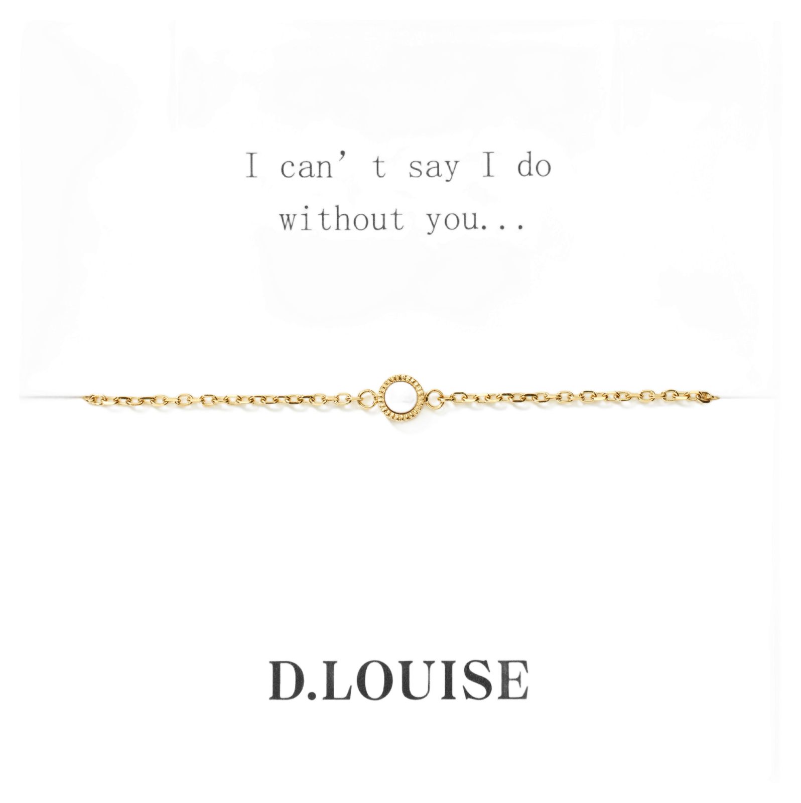 D.LOUISE SKB-15 Gold Plated Dainty Pearl Bridesmaids Jewellery